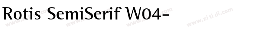 Rotis SemiSerif W04字体转换